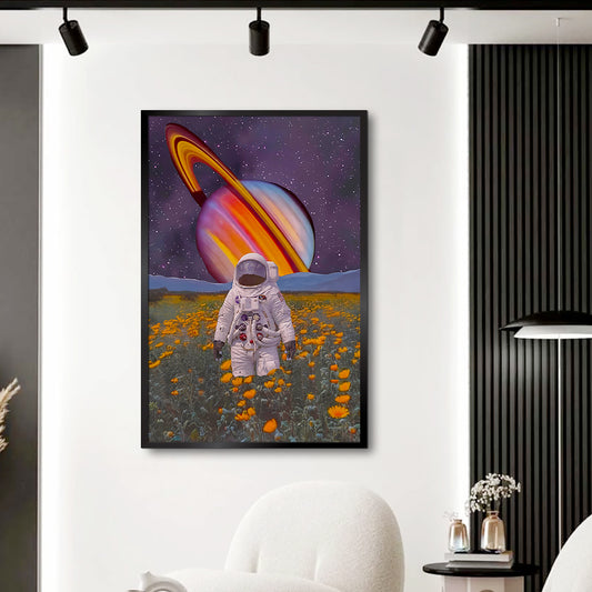 Beautiful Space Astronaut Aesthetic Wall Paintings & Arts