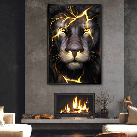 Beautiful Light Lion Aesthetic Wall Paintings & Arts