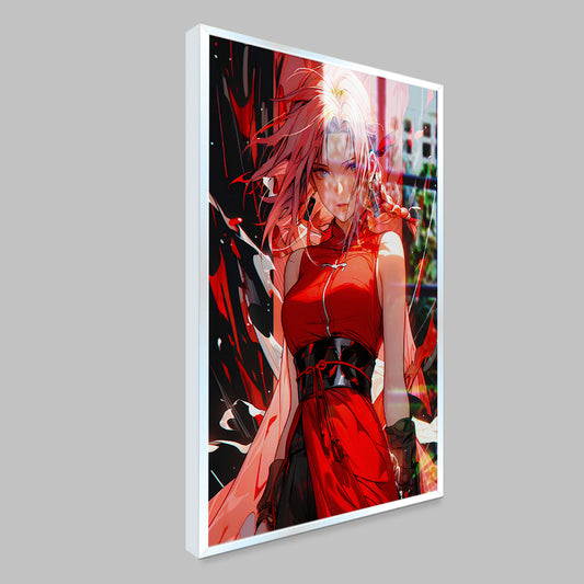 Sakura From Naruto Anime Wall Canvas Painting 1