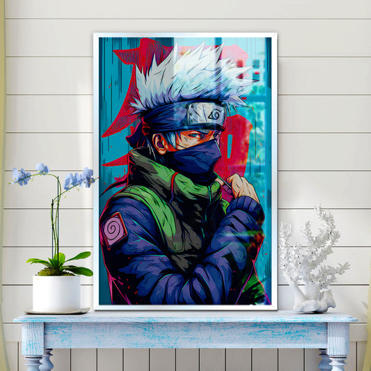 Kakashi From Naruto Anime Wall Canvas Painting 1