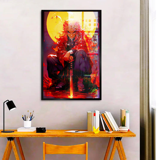 Rengoku From Demon Slayer Character Anime Wall Canvas Painting 2