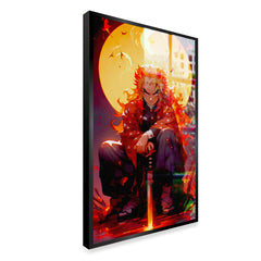 Rengoku From Demon Slayer Character Anime Wall Canvas Painting 2