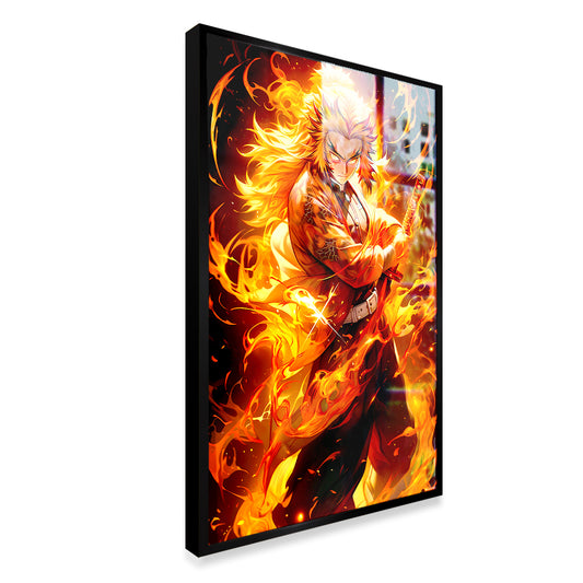 Rengoku From Demon Slayer Character Anime Wall Canvas Painting 3