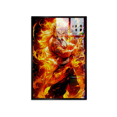 Rengoku From Demon Slayer Character Anime Wall Canvas Painting 1