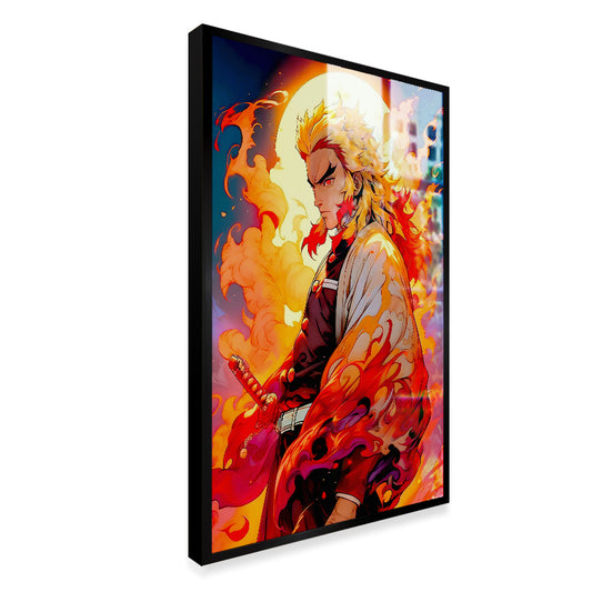 Rengoku From Demon Slayer Character Anime Wall Canvas Painting 4