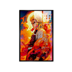 Rengoku From Demon Slayer Character Anime Wall Canvas Painting 4