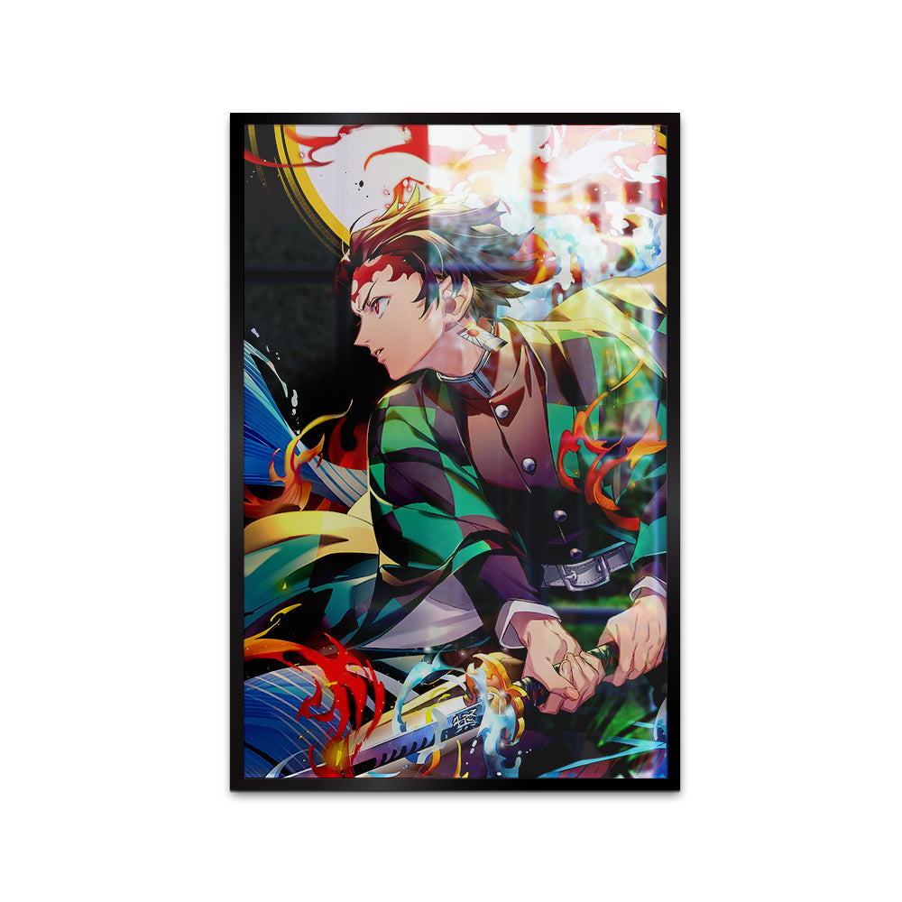 Tanjiro From Demon Slayer Character Anime Wall Canvas Painting 1