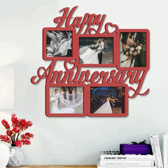 Happy Anniversary Red Hanging Photo Frame