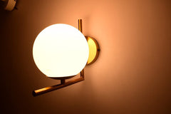 Antique Gold L-Shaped Modern Wall Light