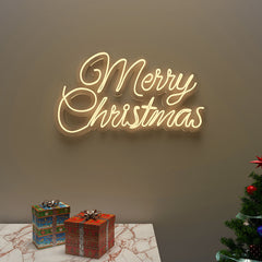 Merry Christmas Text LED Neon Light (Available in Multiple Colors)