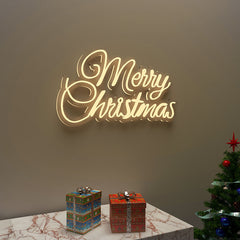 Merry Christmas Text LED Neon Light (Available in Multiple Colors)