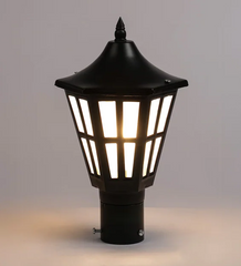 Castle Shaped Black Gate Light