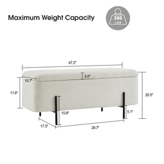 Santrell Comfortable Puff Bench