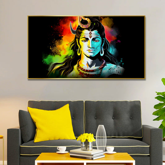 Premium Lord Shiva Meditation Canvas Wall Paintings