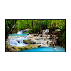 Beautiful Nature Waterfall Vastu Painting Poster Canvas Printed Wall Paintings & Arts