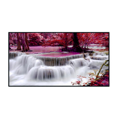 Impressive Waterfall Nature Scenery of Colorful Canvas Wall Paintings & Arts