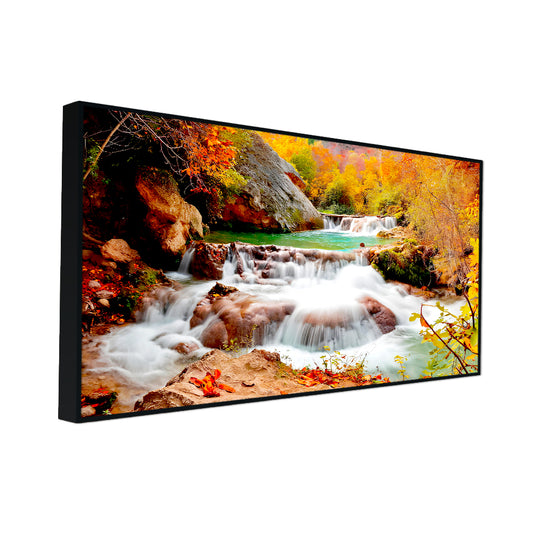 Exquisite Waterfall Nature Scenery of Colorful Canvas Wall Paintings & Arts