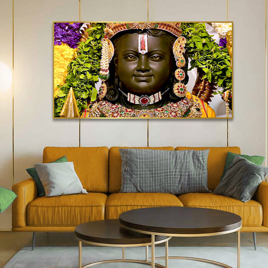 Divine Shri Ram Face Canvas Wall Paintings & Arts
