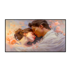 Beautiful couple in love Canvas Wall Paintings & Arts