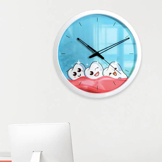 Healthy Tooth Handcrafted Dentist Office Wall Clock