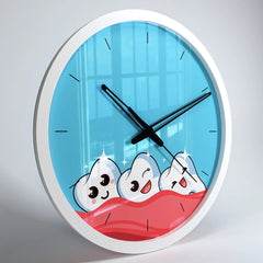 Healthy Tooth Handcrafted Dentist Office Wall Clock