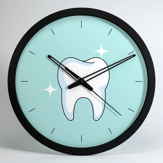 Shiny Tooth Dentist Office Wall Clock