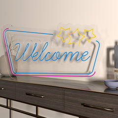 "Welcome" Neon LED Light