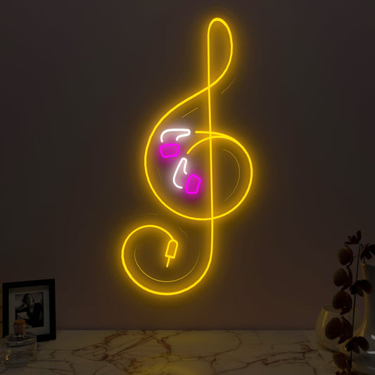 Music Note Neon LED Light