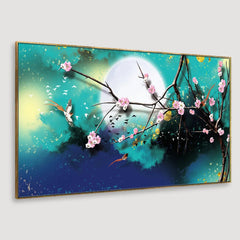 Magical Moon Canvas Framed Wall Art