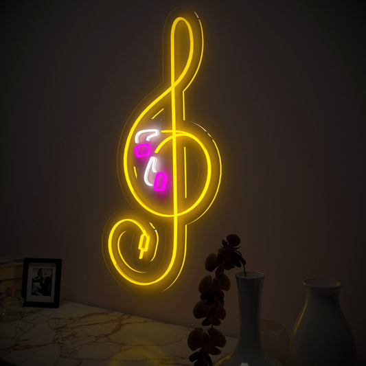 Music Note Neon LED Light