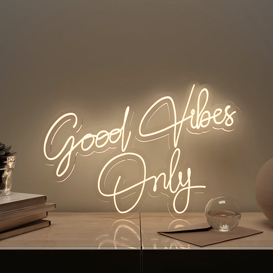Good Vibes Only Neon LED Light (Available in Multiple Colors)