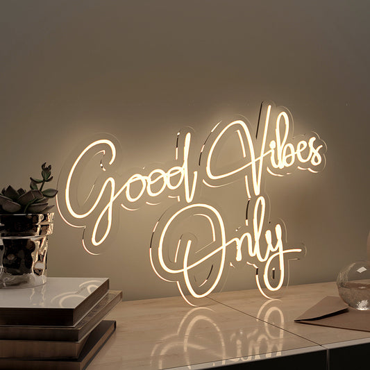 Good Vibes Only Neon LED Light (Available in Multiple Colors)