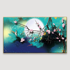 Magical Moon Canvas Framed Wall Art