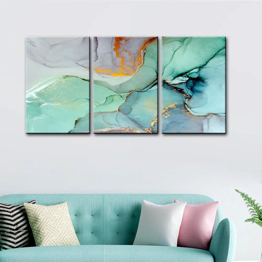 Beautiful Abstract Wall Art Wood Framed Canvas Painting