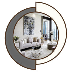 Yin Yang Decorative Wooden Vanity Mirror