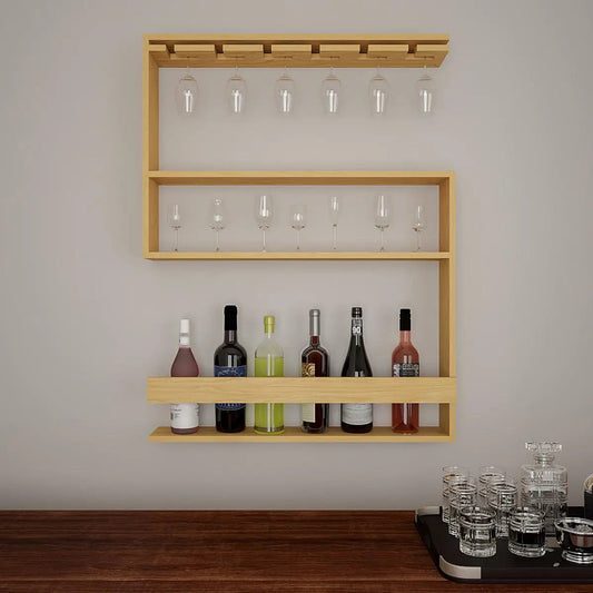 Buy Creative Wall Bar Shelf for Stylish Home Bars Online at Best Price Dekorspace