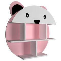 Panda Shape Kids Wall Storage Shelves