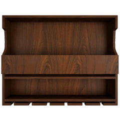 Exquisite Backlit MDF Bar Shelf / Mini Bar Cabinet in Walnut Finish