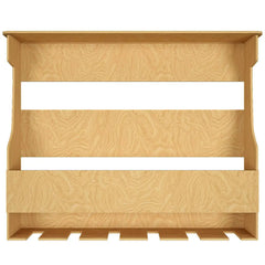 Premium-Quality Backlit MDF Bar Wall Shelf / Mini Bar Cabinet in Light Oak Finish