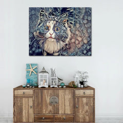 Beautiful Tabby Cat Canvas Wall painting & Art