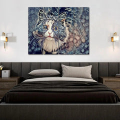 Beautiful Tabby Cat Canvas Wall painting & Art