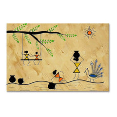 Beautiful Designs of Warli Painting Wall Hanging 61 x 41cm