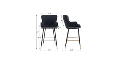 Black Color Nolen Bar Stool