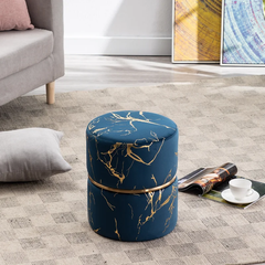 Joseph Velvet Ottoman/Poufee Stool