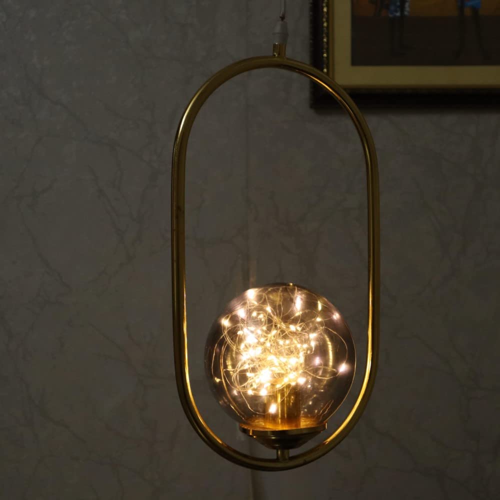 Fairy Capsule Brass Hanging Light