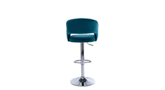 Teal Color Dee Swiel Adjustable Bar Stool