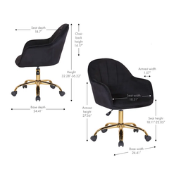 Black Aurora Task Chair