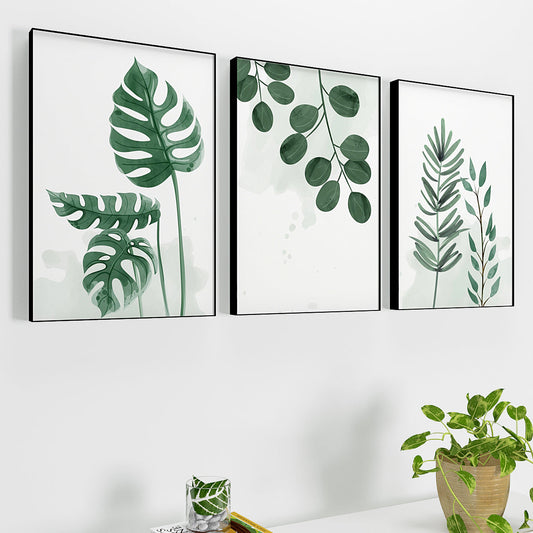 Leaf Art Wall Frame Set of 3