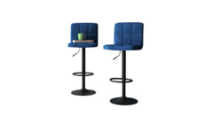 Blue Color Neo Swiel Adjustable Bar Stool