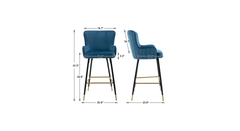 Blue Color Nolen Bar Stool